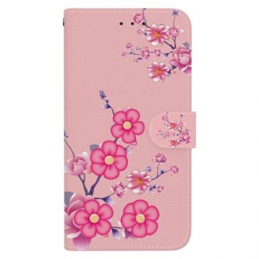 Flip Cover Xiaomi Redmi Note 14 5g Sakura-mønster