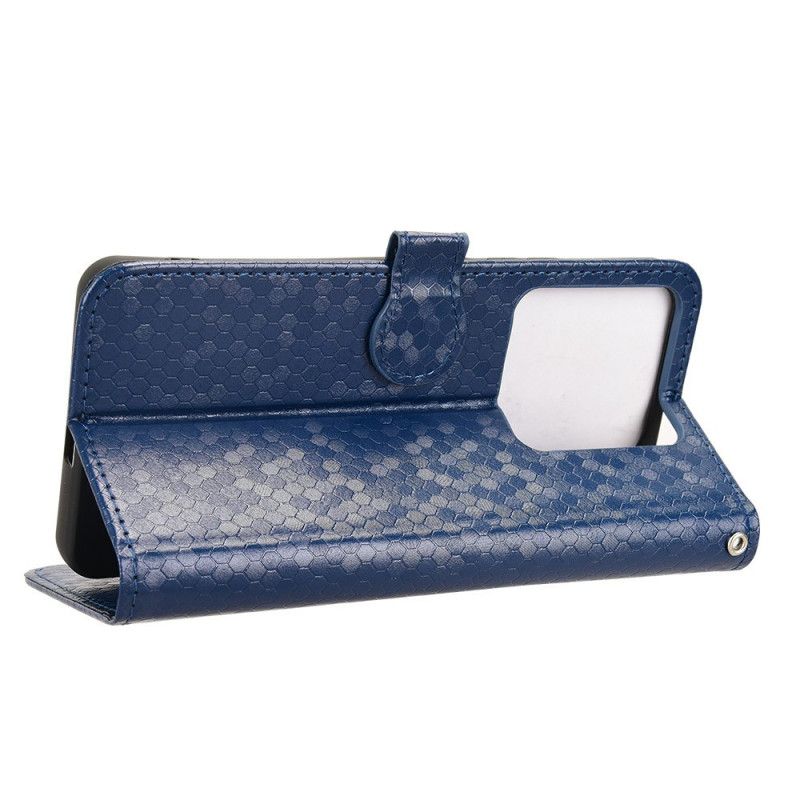 Flip Cover Xiaomi Redmi Note 14 5g Skinnende Pigge Med Snor