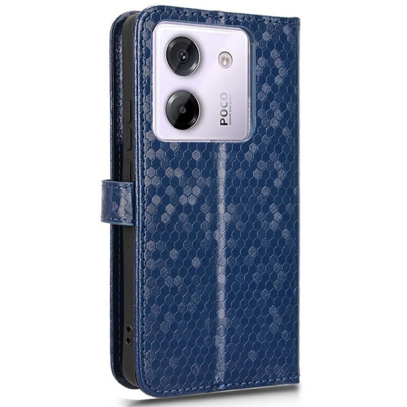 Flip Cover Xiaomi Redmi Note 14 5g Skinnende Pigge Med Snor