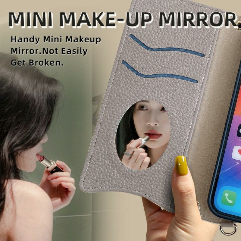 Læder Cover Xiaomi Redmi Note 14 5g Med Stativ Og Håndledsrem