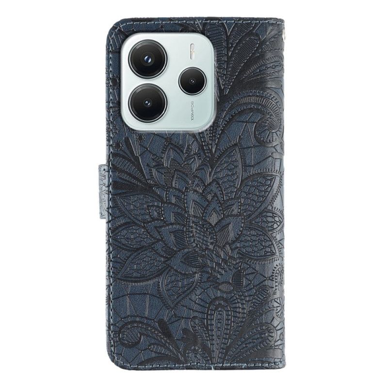 Læder Cover Xiaomi Redmi Note 14 5g Telefon Etui Blonde Mandala