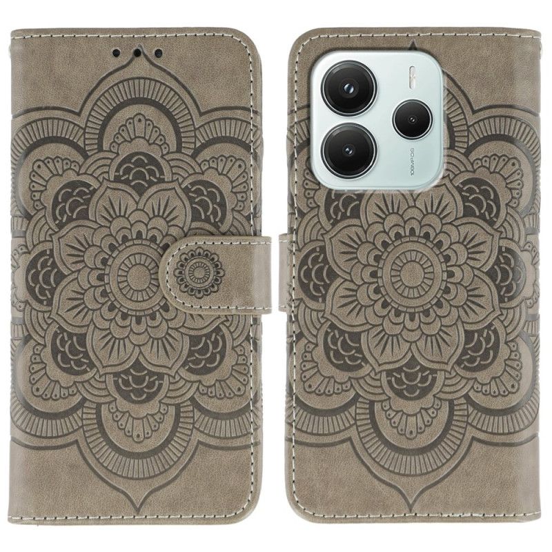 Læder Cover Xiaomi Redmi Note 14 5g Telefon Etui Design Mandala