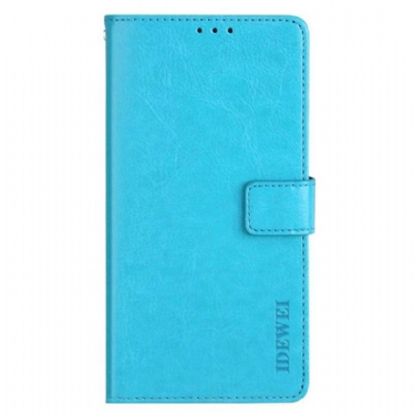 Læder Cover Xiaomi Redmi Note 14 5g Telefon Etui Idewei Ensfarvet Kunstlæder