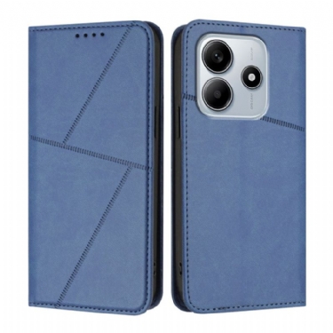 Læder Cover Xiaomi Redmi Note 14 5g Telefon Etui Linjer