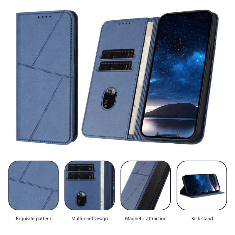 Læder Cover Xiaomi Redmi Note 14 5g Telefon Etui Linjer