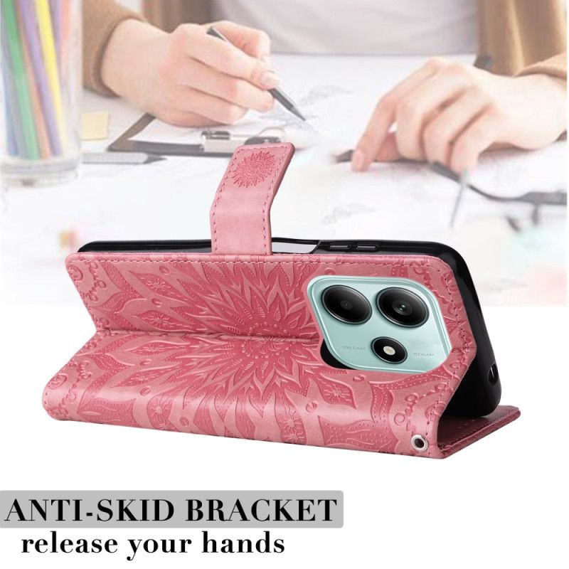 Læder Cover Xiaomi Redmi Note 14 5g Telefon Etui Mandala