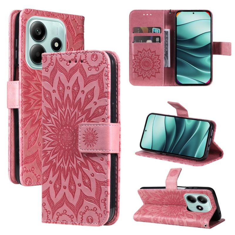 Læder Cover Xiaomi Redmi Note 14 5g Telefon Etui Mandala