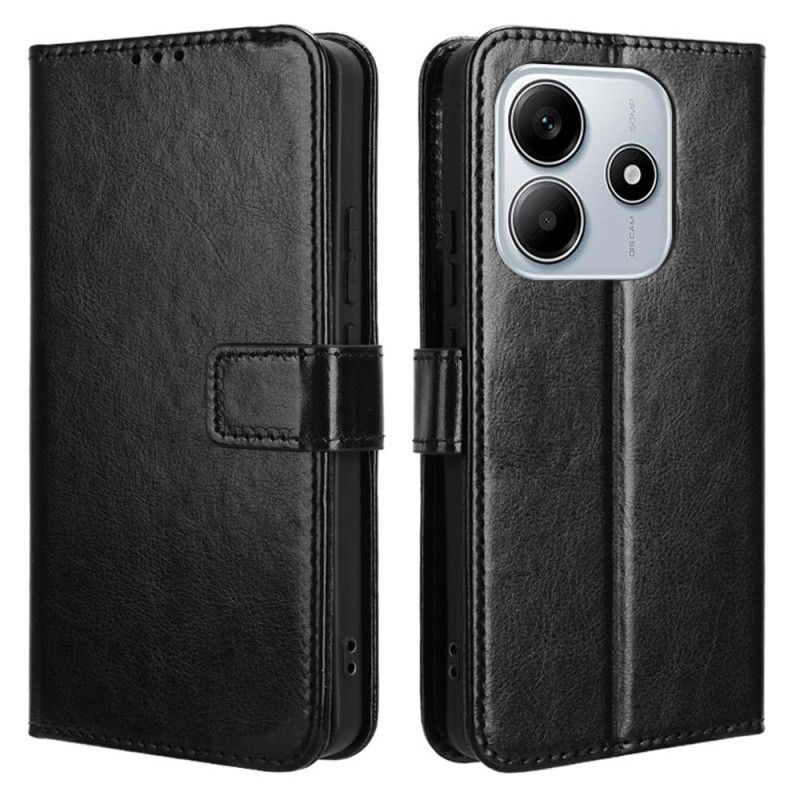 Læder Cover Xiaomi Redmi Note 14 5g Telefon Etui Prangende Faux Leather