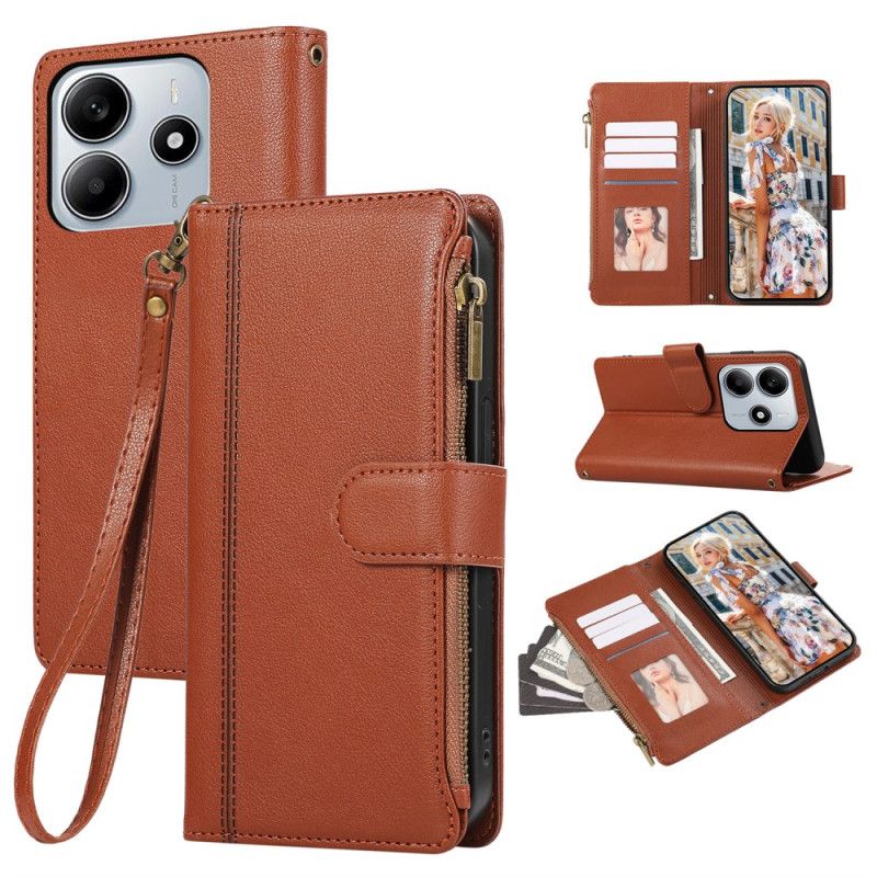 Læder Cover Xiaomi Redmi Note 14 5g Telefon Etui Pung