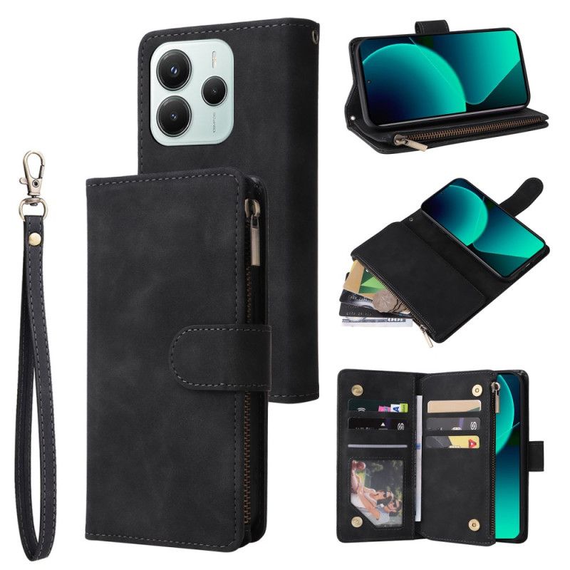 Læder Cover Xiaomi Redmi Note 14 5g Telefon Etui Pung I Læderimitation