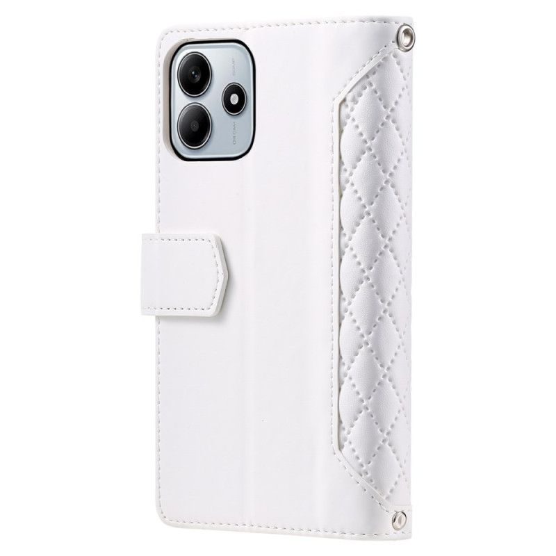 Læder Cover Xiaomi Redmi Note 14 5g Telefon Etui Pung Quiltet