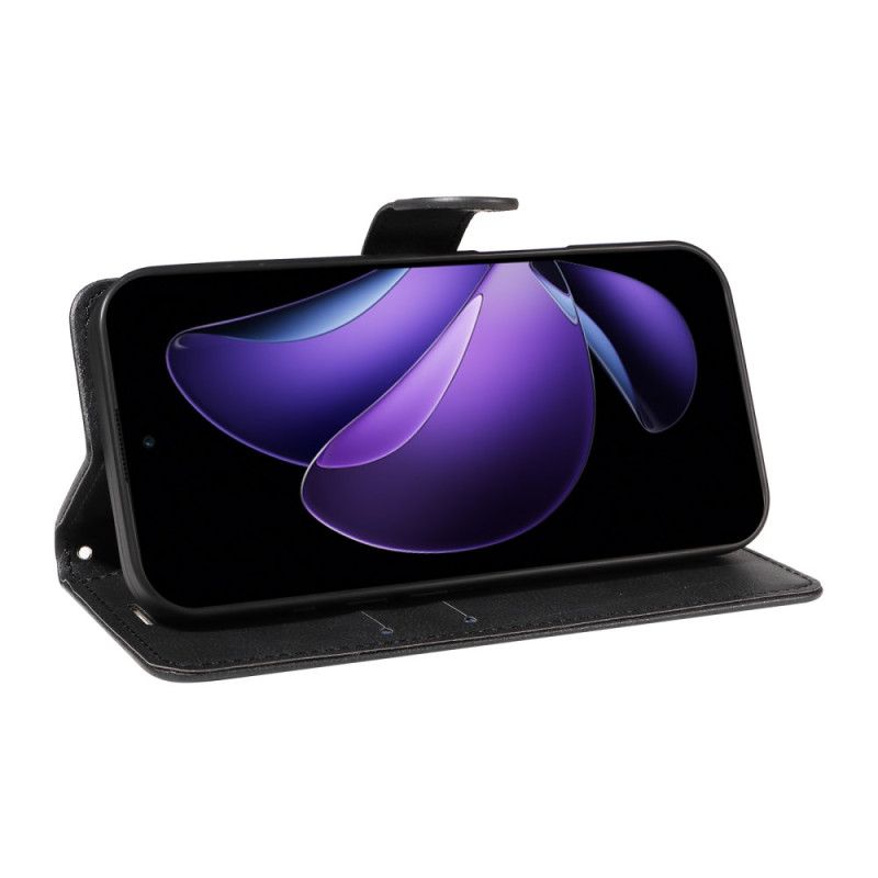 Flip Cover Til Oppo Reno 13f 4g / 5g / 13 Fs 5g Ensfarvet Kunstlæder