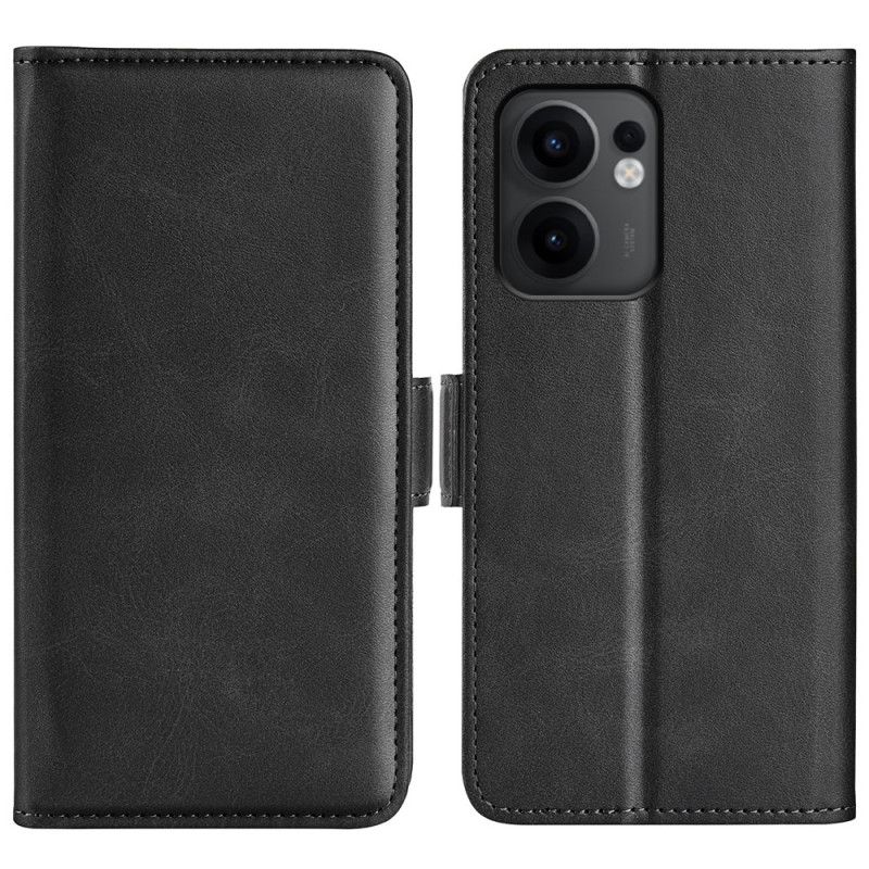 Læder Cover Oppo Reno 13f 4g / 5g / 13 Fs 5g Dobbeltlukning