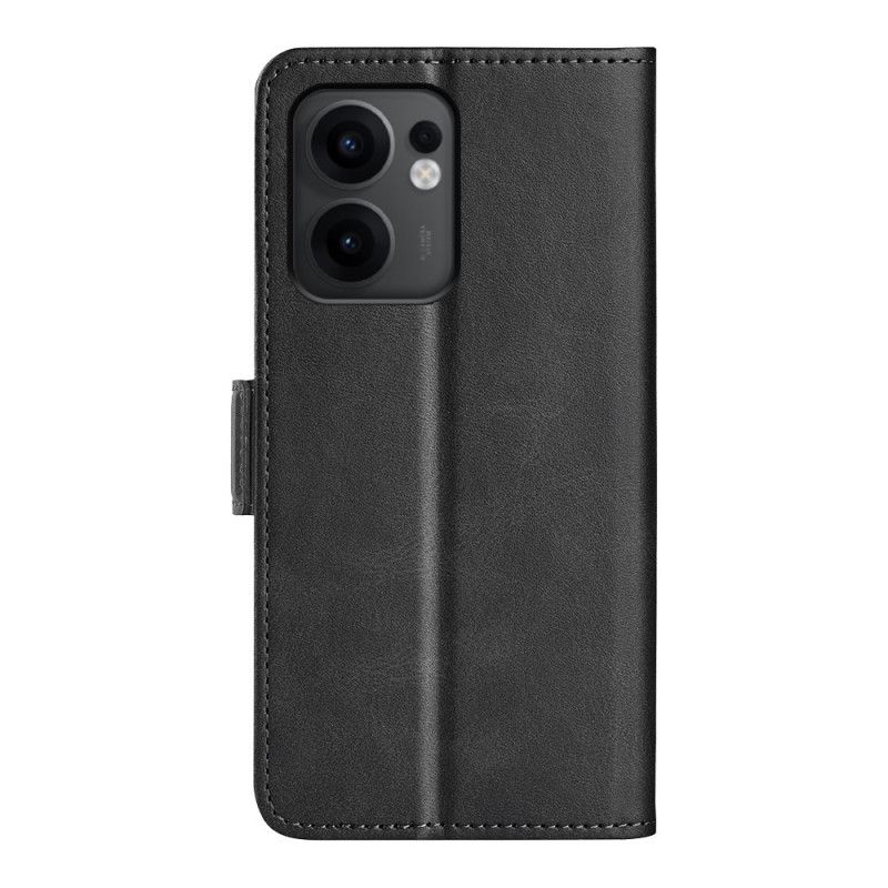 Læder Cover Oppo Reno 13f 4g / 5g / 13 Fs 5g Dobbeltlukning