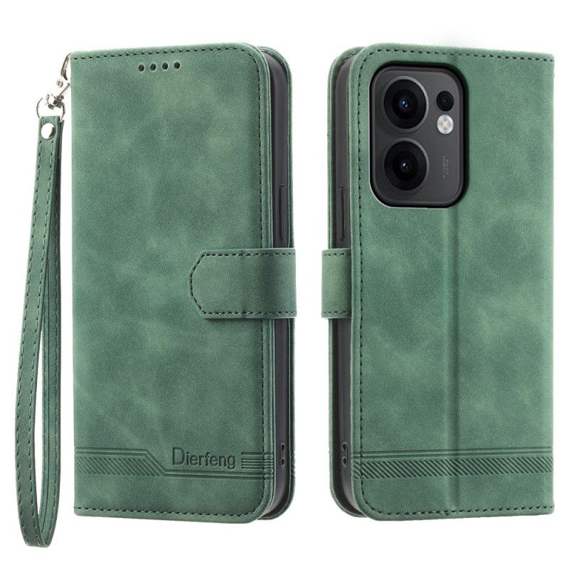 Læder Cover Oppo Reno 13f 4g / 5g / 13 Fs 5g Telefon Etui Dierfeng
