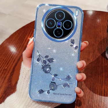 Cover Vivo X200 Pro Blomster- Og Rhinstens Kadem