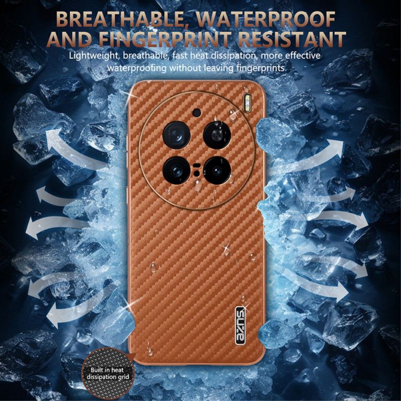 Cover Vivo X200 Pro Carbon Fiber Lynlås Pung