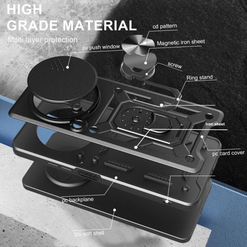 Cover Vivo X200 Pro Skydeligt Kameradæksel Og Integreret Stativ