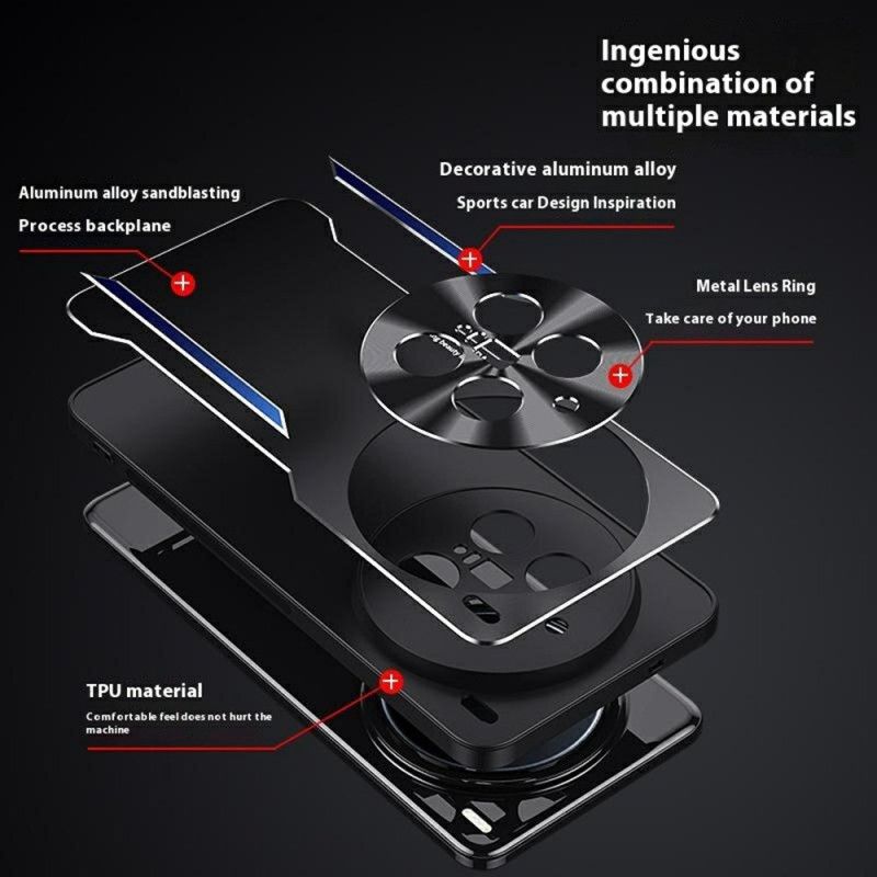 Cover Vivo X200 Pro Telefon Etui Metaleffekt