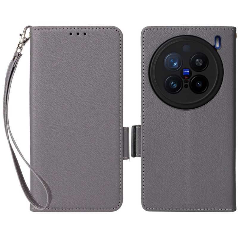 Flip Cover Til Vivo X200 Pro Rem I Kunstlæder