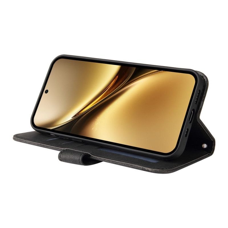 Flip Cover Vivo X200 Pro Dekorativ Nittet Ruskindseffekt