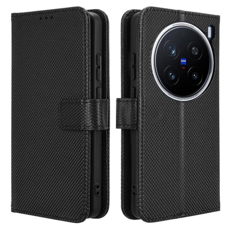 Flip Cover Vivo X200 Pro Diamanttekstur