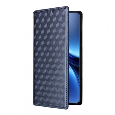 Læder Cover Vivo X200 Pro Diamantmønster