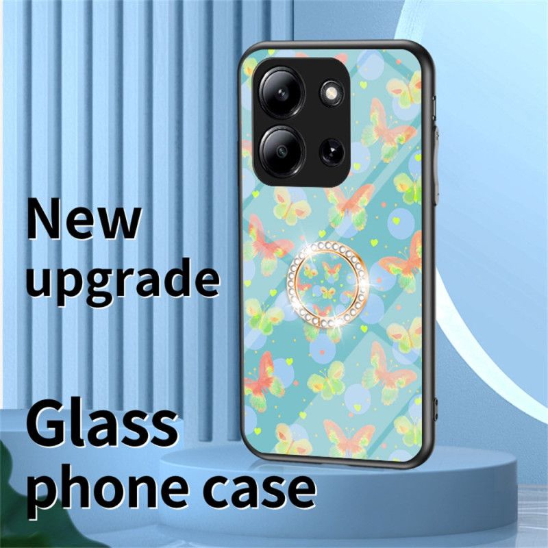 Cover Poco C85 Hærdet Glas Sommerfugl