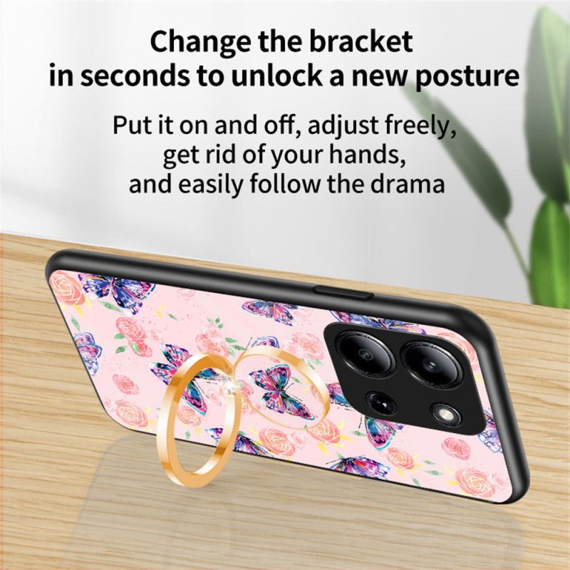 Cover Poco C85 Hærdet Glas Sommerfugl