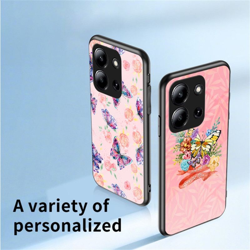 Cover Poco C85 Hærdet Glas Sommerfugl