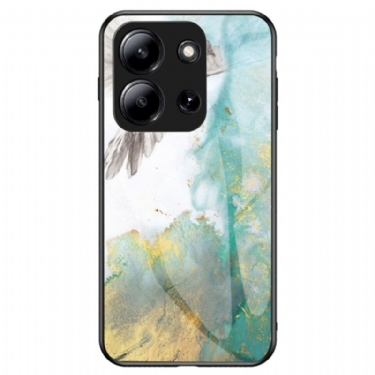 Cover Til Poco C85 Marmoreret Hærdet Glas