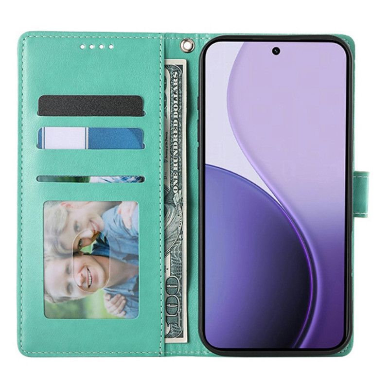 Flip Cover Poco C85 Blomsterprint