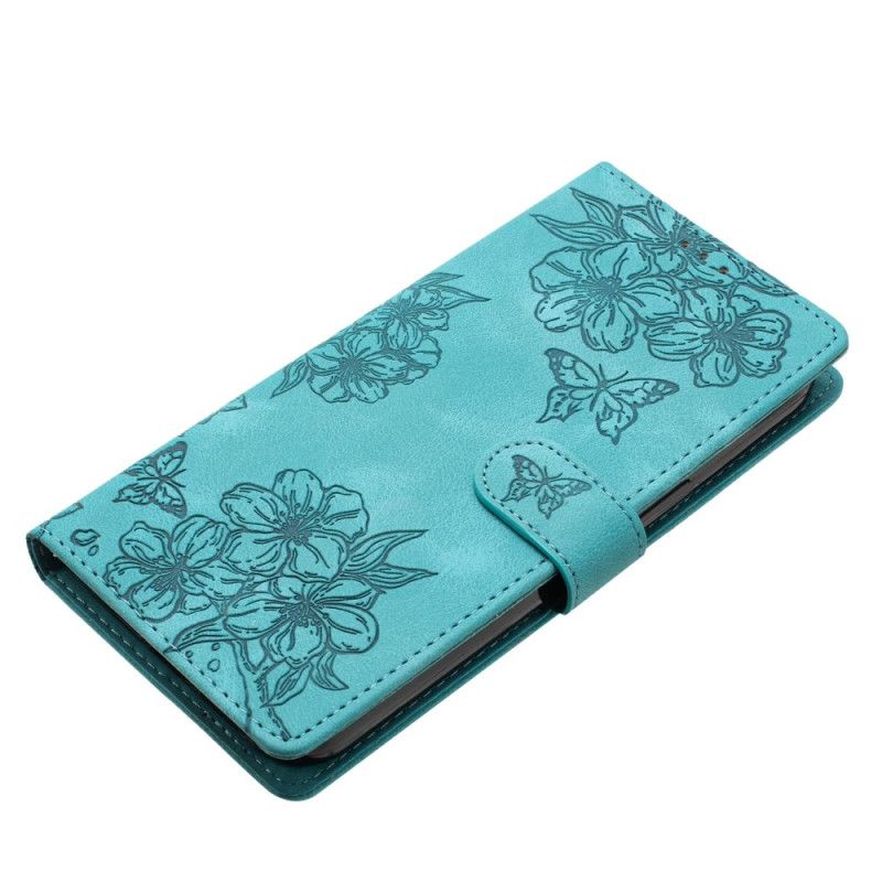Flip Cover Poco C85 Blomsterprint