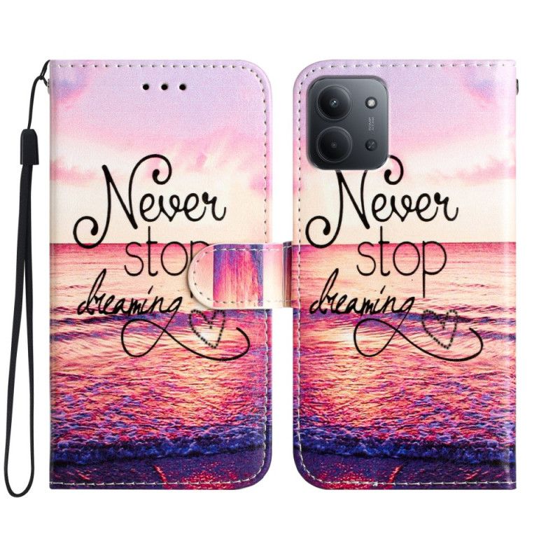 Flip Cover Poco C85 Hold Aldrig Op Med At Drømme