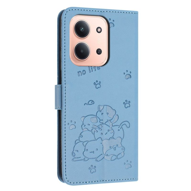 Flip Cover Poco C85 Kattemotiv