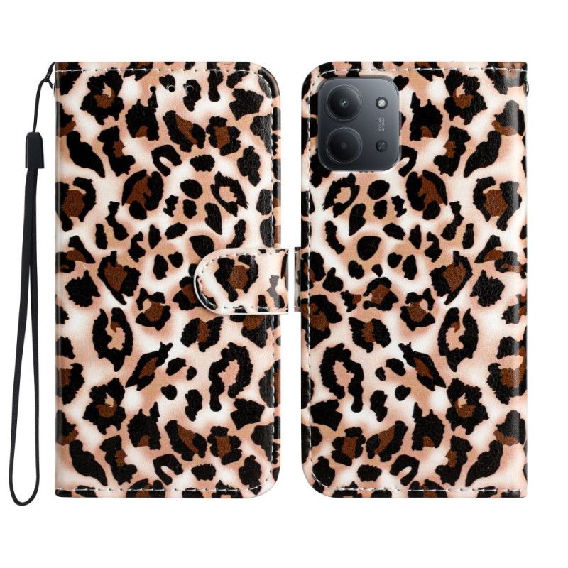 Flip Cover Poco C85 Leopard
