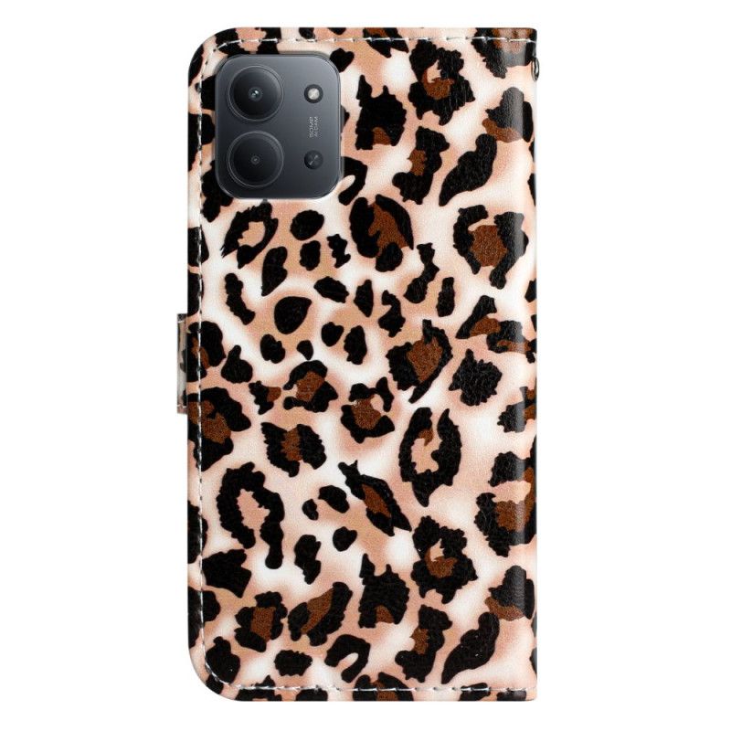 Flip Cover Poco C85 Leopard
