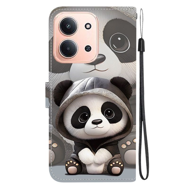 Flip Cover Poco C85 Min Panda