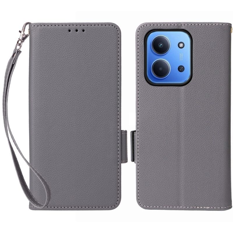 Flip Cover Til Poco C85 Kunstlæder Med Rem