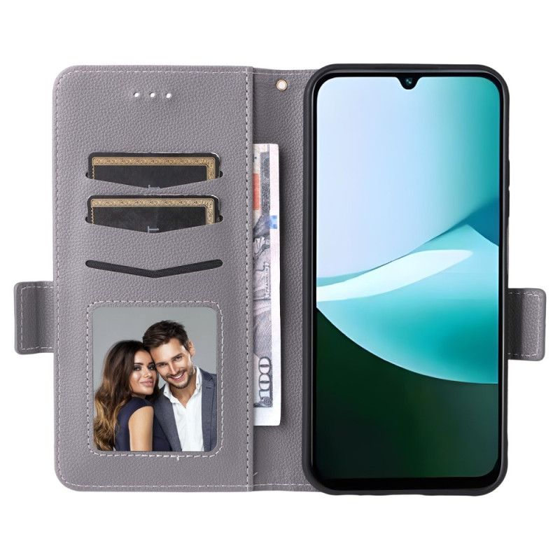 Flip Cover Til Poco C85 Kunstlæder Med Rem