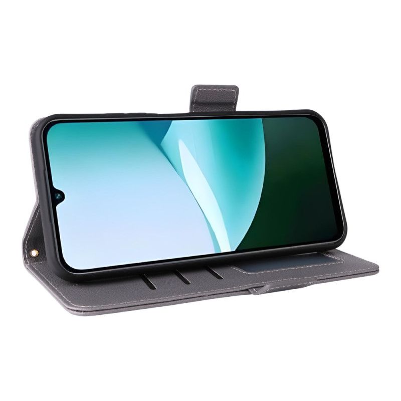 Flip Cover Til Poco C85 Kunstlæder Med Rem