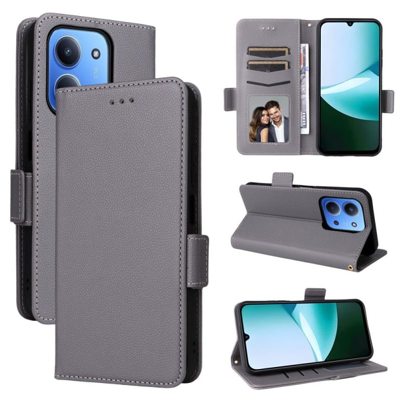 Flip Cover Til Poco C85 Kunstlæder Med Rem