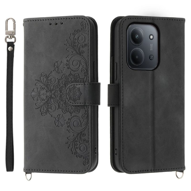 Flip Cover Til Poco C85 Ruskindsblondereffekt