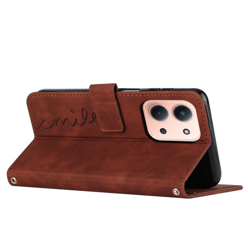 Flip Cover Til Poco C85 Smil