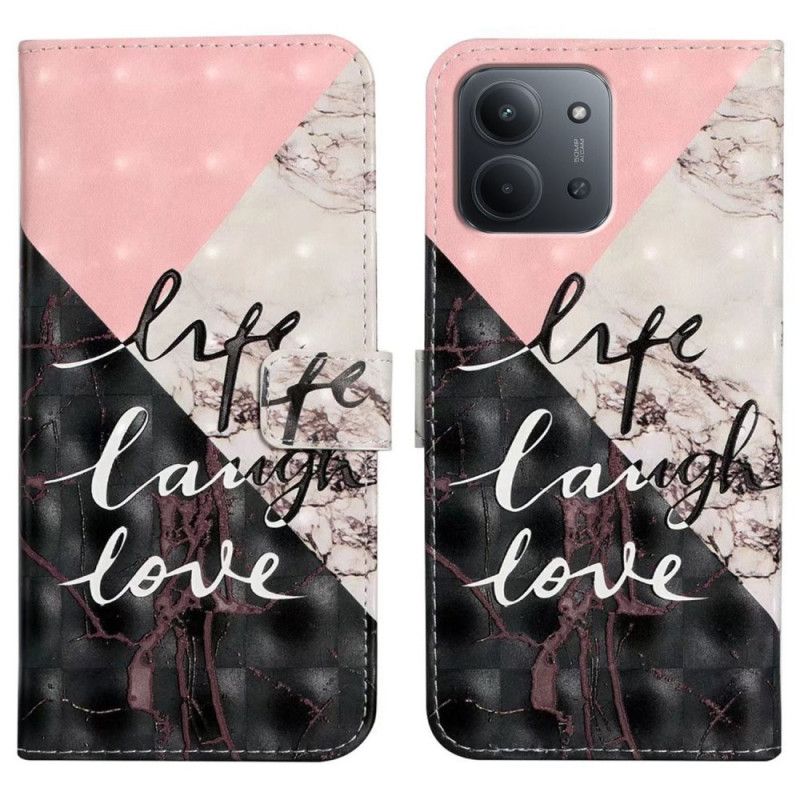 Læder Cover Poco C85 Liv Grin Kærlighed