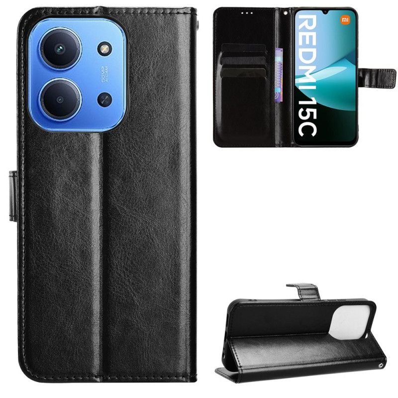 Læder Cover Poco C85 Prangende Kunstlæder