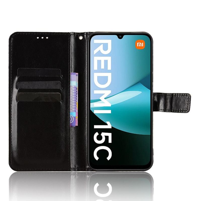 Læder Cover Poco C85 Prangende Kunstlæder