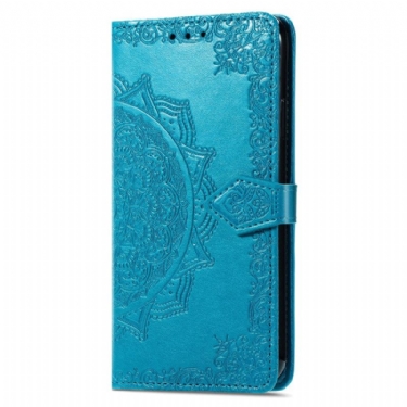 Læder Cover Poco C85 Telefon Etui Barok Mandala