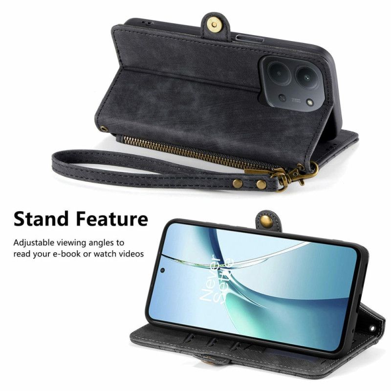 Læder Cover Poco C85 Telefon Etui Geometrisk Pung