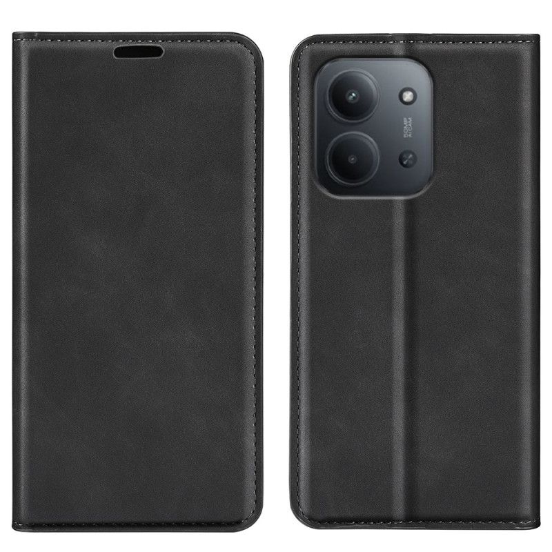 Læder Cover Poco C85 Telefon Etui Læderstil